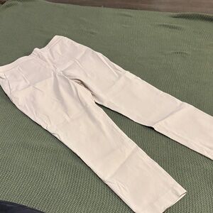 Theory Cream Ankle Pants